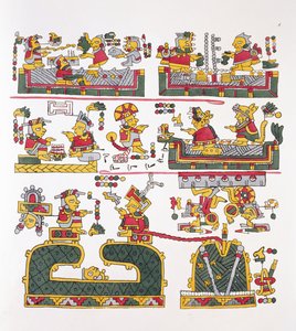 Ilustração de &39;Antiguidades do México&39; por Edward King (1795-1837) Lord Kingsborough, publicado em 1831-48